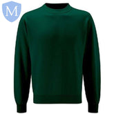 Plain Unisex Heavy-Duty Sweatshirt (Bottle-Green) (POA) Mansuri
